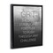 Stupell Industries Grit Motivational Definition Floater Framed Canvas Wall Art Design by Daphne Polselli